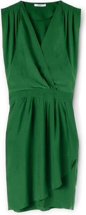 Motivi Wikkeljurk van Viscose - Dames - Feestkleedjes - Groen - 2XS - Kleedjes
