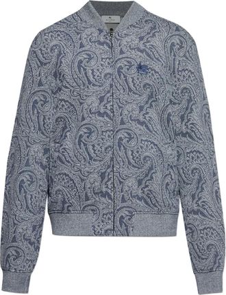 Etro Bomber con stampa paisley - Blu