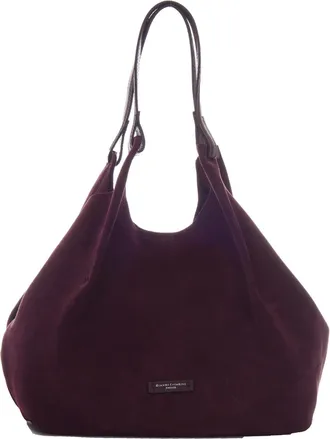 Gianni Chiarini Spacious Suede Shoulder Bag With Internal Pouch