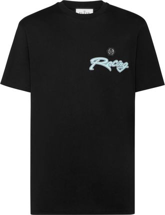 Philipp Plein T-Shirt Round Neck Hexagon - Heren - T-shirts - Zwart - 2XL - Katoen - Tops