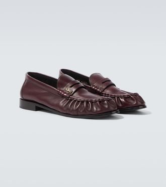Saint Laurent Le Loafer Supple leather penny loafers
