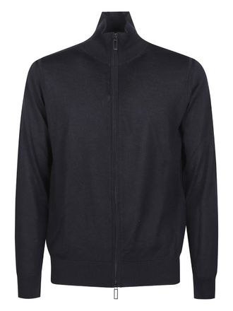 Paolo Pecora zip neck cardigan - Blue