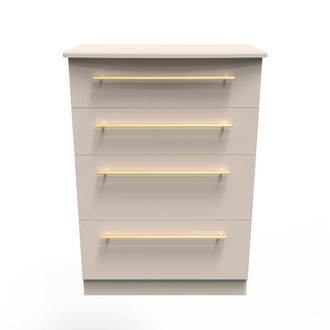 Welcome Furniture Ealing Ready Assembled 4 Drawer Deep Chest in Kashmir Matt - Welcome Furniture | TJ Hughes