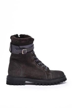 Eleventy Suede Ankle Boots - Grey