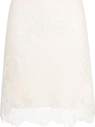 Chlo&eacute; Witte Rok- Ware Maat - Dames - Korte rokken - Wit - M - Rokken