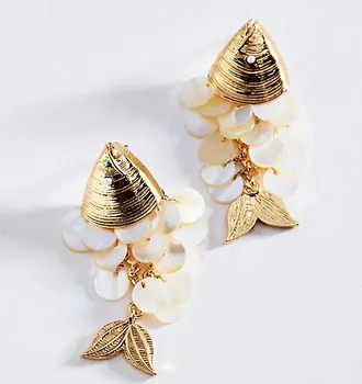 BaubleBar Ripple Effect Fish Drop Earrings