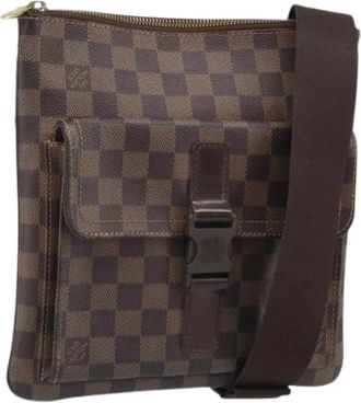 Louis Vuitton Pre-owned Cross Body Bags, female, Brown, Size: ONE SIZE Pre-owned Vintage Canvas Cross Body Bag