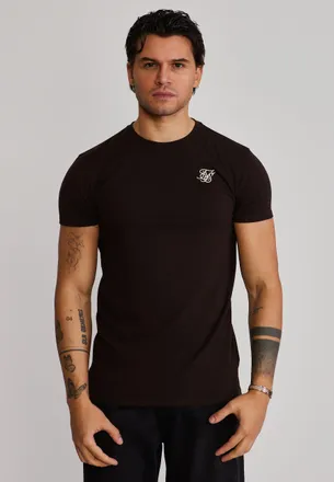 Siksilk Mens Brown Essentials T-Shirt XXL