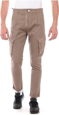 Daniele Alessandrini Beige Stijlvolle Pj 5634L3403835 - Heren - Slim Fit Broeken - Beige - W30 - Katoen - Broeken