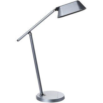Beliani Lampada da tavolo LED per ufficio con braccio regolabile grigio Leonis