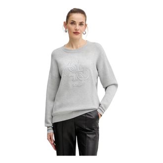 Guess Sylvie Sweater - Dames - Ronde hals truien - Grijs - XS - Truien & Vesten