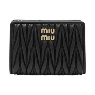 Miu Miu Portemonnee - Dames - Portefeuilles - Zwart - ONE Size - Accessoires