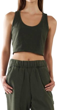 Les Tien Kerry Crop Tank In Forest