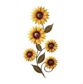 OEM Decoraci&oacute;n De Pared De Metal, Girasol, Decoraci&oacute;n De Pared De Metal, Flores, Decoraci&oacute;n De Pared Para El Hogar, Sala De Estar, Dormitorio, Jard&iacute;n