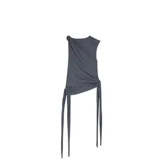 Ganni Donna, Top, Grigio, S, new
