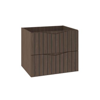 Petits Meubles Mueble bajo lavabo estratificado marr&oacute;n negro