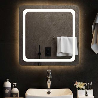 vidaXL Espejo De Ba&ntilde;o Con Led 60x60 Cm Vidaxl