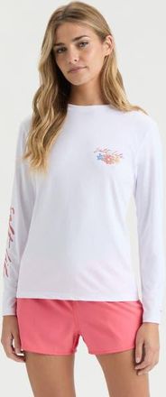 Salt Life Honu Long Sleeve Performance Shirt in White at Nordstrom, Size Medium