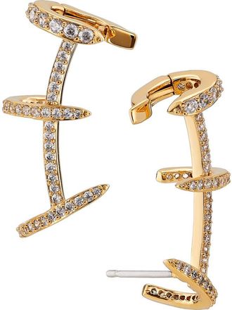 Nadri Leah Pav&eacute; Cage Ear Crawlers in Gold at Nordstrom