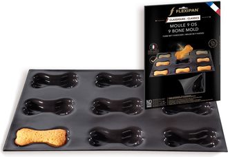 Silpat Flexipan 9 Bones Pet Treats Premium Silicone Baking Pan