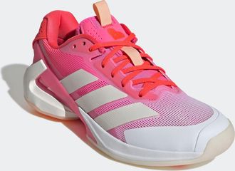 adidas Tennisschuh ADIDAS PERFORMANCE ADIZERO UBERSONIC 5, Damen, Gr. 38,5, rosa (lucid pink, zero metallic, lucid rot), Synthetik, Textil, Schuhe Tennisschu