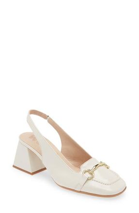 Wonders Menorca Slingback Mary Jane Pump in Monorca Off White at Nordstrom, Size 11Us