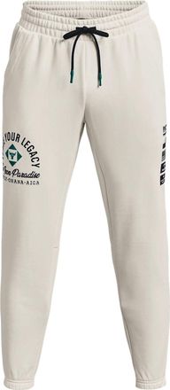 Under Armour Project Rock Heavyweight Terry Pants Ivory Black 1377440-130