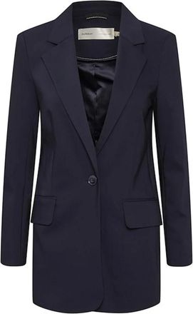 Inwear Marineblauwe Lange Blazer - Dames - Blazers - Blauw - L - Jassen