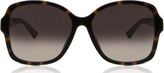 Gucci GG0765SA Asian Fit 003 Womens Sunglasses Black Size 57 - Free RX Lenses - Free RX Lenses