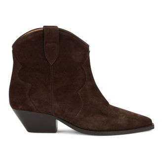 Isabel Marant Suede Ankle Boots - female - Isabel Marant - Cowboy & Biker Boots - Brown - 4 UK - Shoes