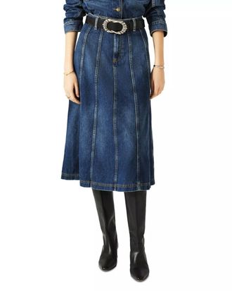 BA&SH Bertille Skirt In Blue Jeans