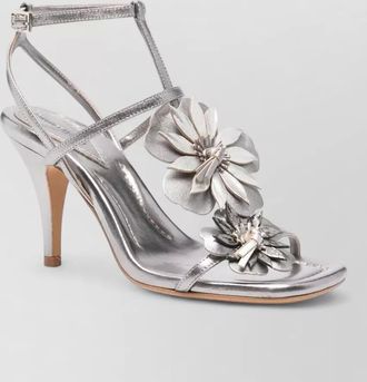 Zimmermann belara sandal 85 ankle strap flowers