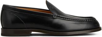 Tod's Mocassini in pelle con logo goffrato - Nero