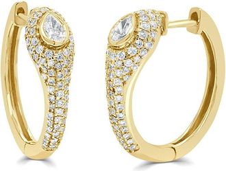 Sabrina Designs 14K 0.76 Ct. Tw. Diamond Huggie Earrings