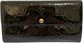 Louis Vuitton Pre-owned Portefeuille Sarah Vernis Long Wallet - Dames - Vintage Accessoires - Bruin - ONE Size - Vintage