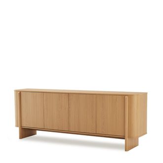 Koketto Home Aparador de 200 cm con puertas en roble natural