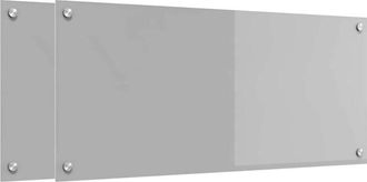 vidaXL Salpicadero De Cocina 2 Pcs Gris Claro 90 X 40 Cm Vidaxl