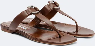 Manolo Blahnik Mionasan leather thong sandals