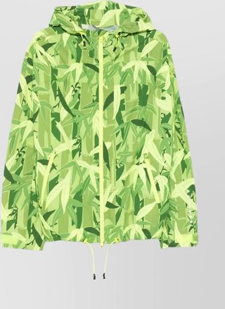 Kenzo printed hooded blazer drawstring elements