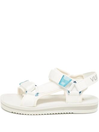Louis Vuitton logo-plaque sandals - men - Rubber/Rubber/Rubber/Fabric - 42 - White