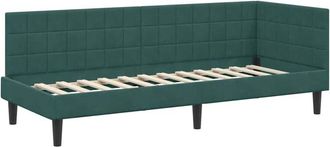 vidaXL Estructura De Cama En Esquina Verde Oscuro 80 Cm X 200 Cm Vidaxl