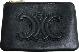 Celine Pre-owned Mini Bags, female, Black, Size: ONE SIZE Pre-owned Leather wallets