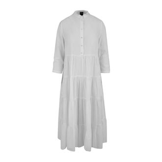 Aspesi Overhemdjurk - Dames - Shirt Kleedjes - Wit - XS - Katoen - Kleedjes