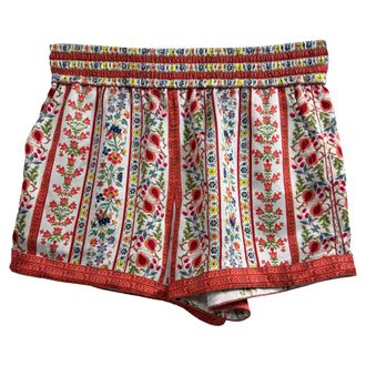 Alice & Olivia Alice + Olivia Tandy Floral-Print Shorts in Multicolor Polyester