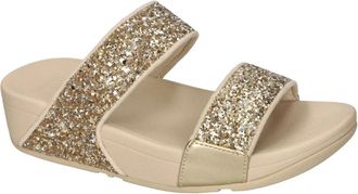 FitFlop Lulu Multi-Tonal Glitter Slippers - Dames - Sandalen - Geel - 41 EU - Schoenen