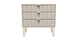 Welcome Furniture Hanover Ready Assembled 3 Drawer Chest in Kashmir Matt - Welcome Furniture | TJ Hughes