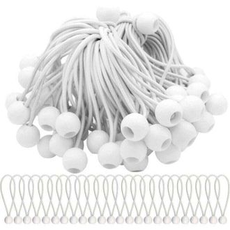OEM paquete De 50 Tensores El&aacute;sticos, Cordones El&aacute;sticos Con Bolas El&aacute;sticas, Bolas El&aacute;sticas Para Carpas, Tiendas De Campa&ntilde;a, Pancartas Y Lonas- Crezuo