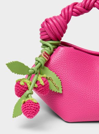 Ganni Womens Strawberry harvest bag charm