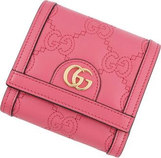 Gucci Pink Leather Wallet (Bi-Fold) (Pre-Owned)