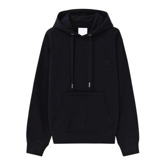 Wooyoungmi Hoodies, male, Black, Size: XL Flower Back Logo Hoodie